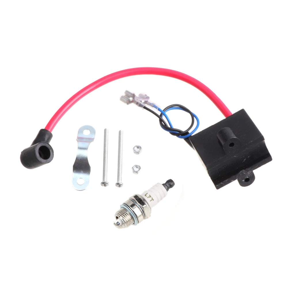 CDI Ignition Coil & Spark Plug for 49cc-80cc 2-Stroke Motorized Bicycle Engine