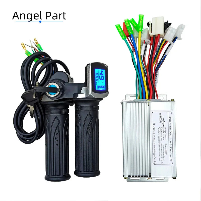 36V 48V 350W 18A E-Scooter Brushless Motor Controller with LCD Display & Throttle for Electric Bicycle