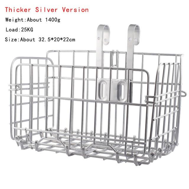 Metal Universal Bicycle Basket for Folding Bikes