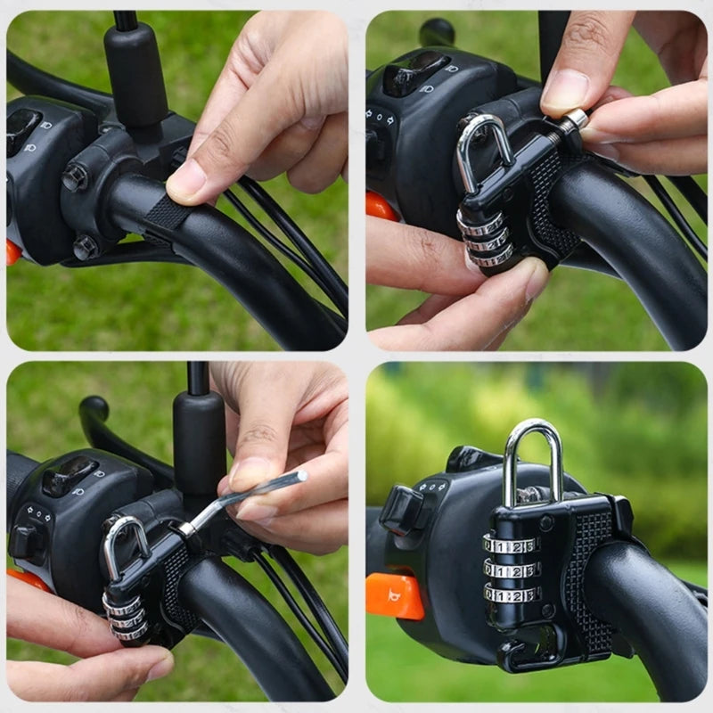 Universal Helmet Lock And Storage Hook For Motorcycles Scooters E Bikes Weather Resistant Material Space Saving Design H9EE
