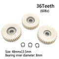 47.5x13.5mm Oblique Gear 36T Helical Gears With 608z Bearings Electric Vehicle Nylon Gear MTB Bike 500W/750W Hub Motor Parts