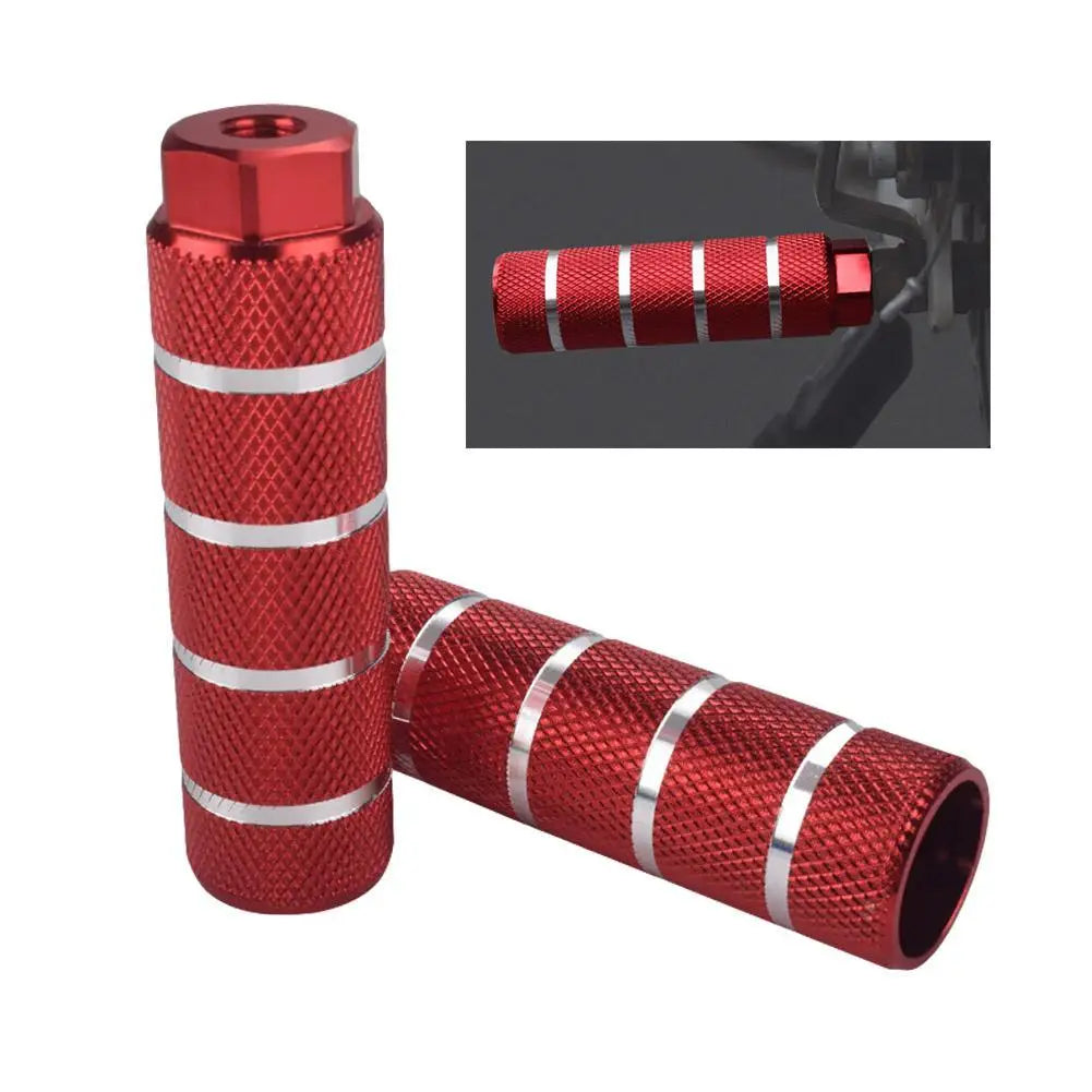 1 Pair Non Slip Mtb Bike Footrest Lever Aluminum Alloy Axle Pedal Rear Bmx Pegs Foot Pegs Stunt Foot Bicycle Cylinder Front