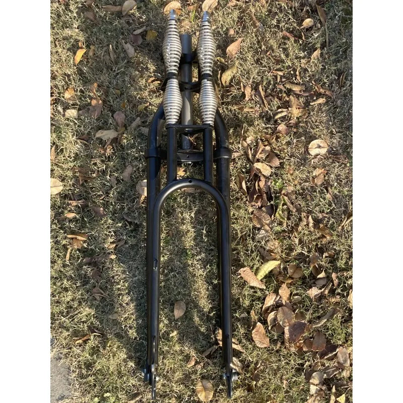 20x4.0 Double Springs Classic  Bicycle  Springer Fork Retro for 20" E Bikes Lowrider Fork Part Accessory Component