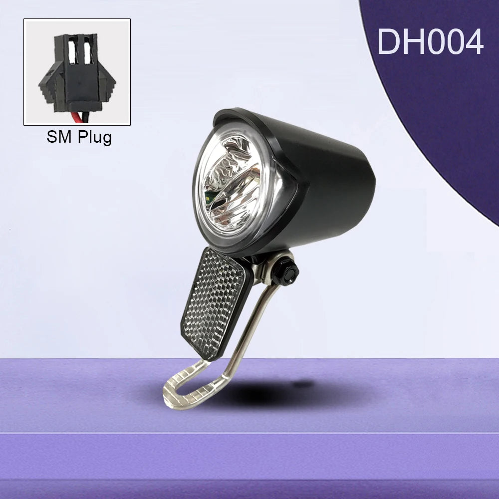 Bicycle Light Electric Headlight DH004 TailLight DR001 6V-60V 2Pin SM Waterproof Plug Bicycle Lights Cycling Lamp Accessories