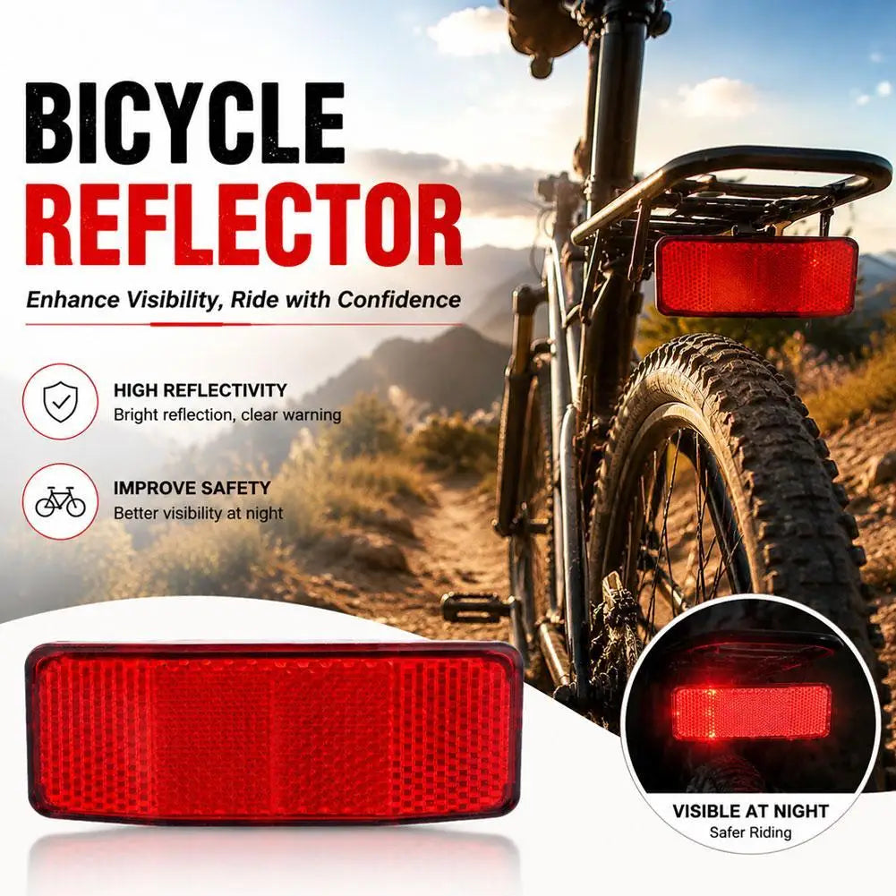 Bike Reflector Rear Tail Light Warning Lamp for Bicycle Rack MTB Road Cycling Safety Equipment Night Riding Accessory