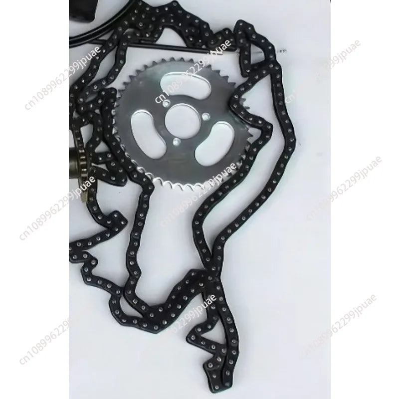 DIY 49cc Two Stroke Bicycle Gas Engine Assembly Motorized Bike Conversion Kit With T8F Chain Parts