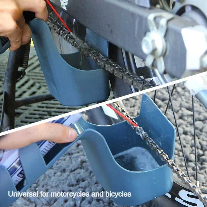 Chain Cleaner Motorcycle / Bicycle Oil Stain Storage Tool Box Chain Cleaning Agent Oil Anti Splash Tool Set Chain Oil Anti-spray