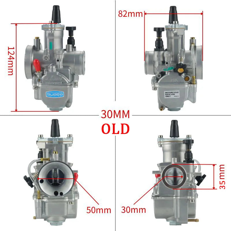 PWK 24-34mm Racing Carburetor with Power Jet for Scooter, ATV & Dirt Bike