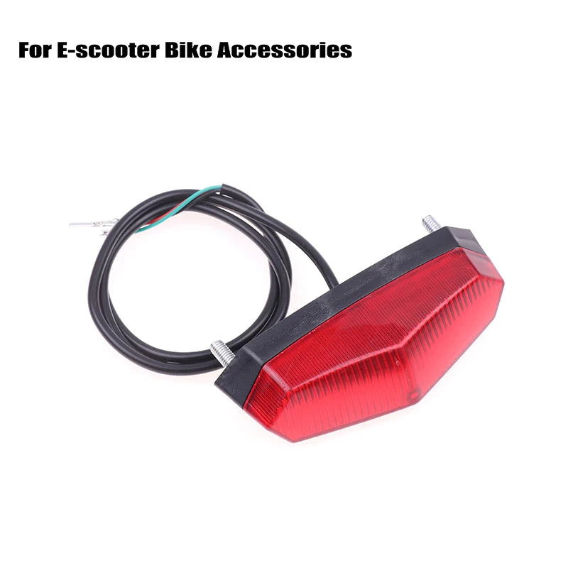 New 12V-80V Electric BikeTaillights LED Safety Warning Rear Lamp For E-scooter Ebike Warning Taillights Bike Accessories