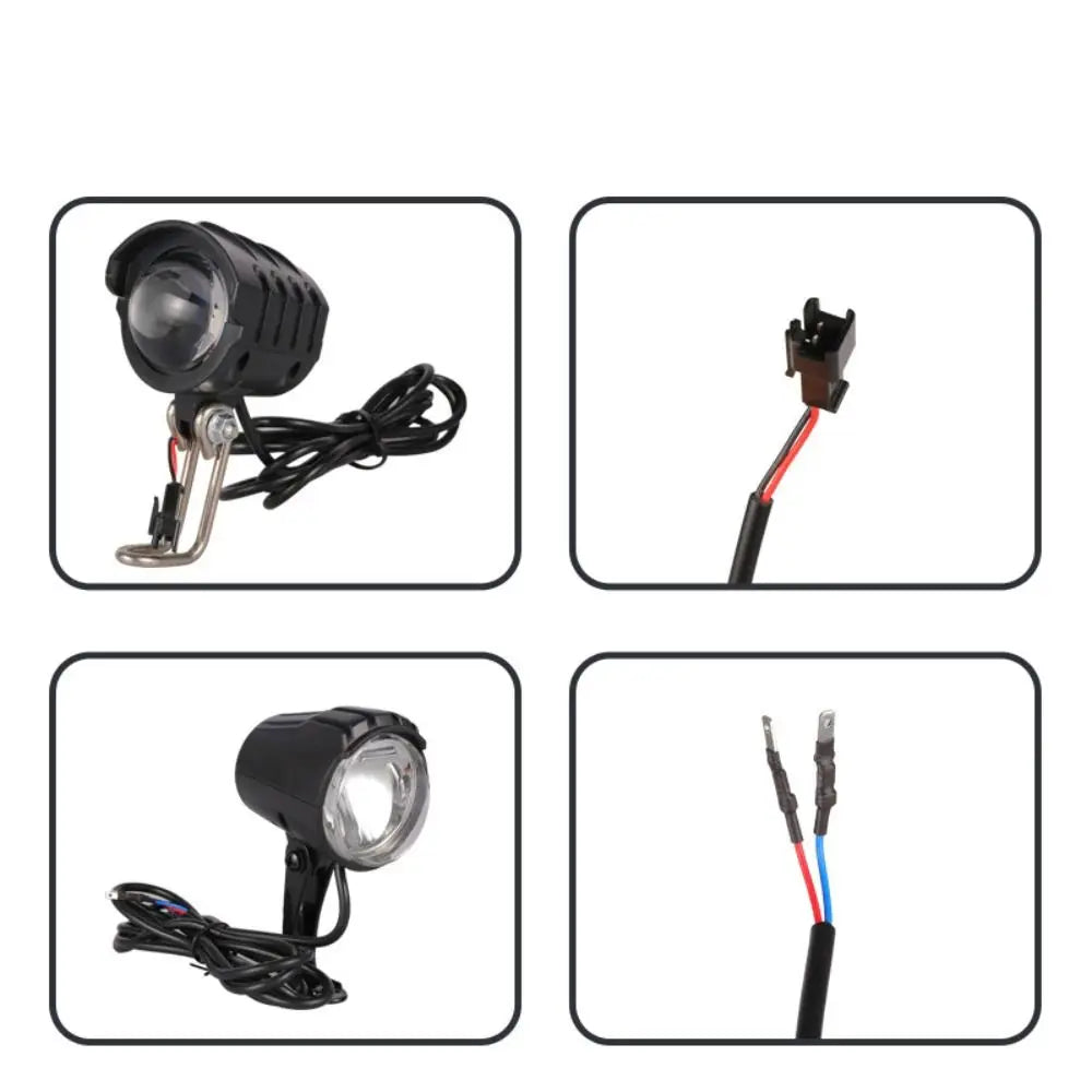 6V Electric Bicycle Headlight IPX6 Waterproof 150LUX Bike Headlight Lamp LED Safe Bicycle Light For Bafang eBike BBS BBS01B