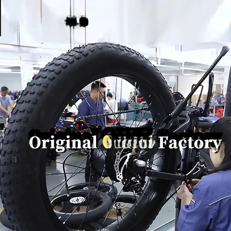 TTYFatbike OUXI Factory V8 Mini Electric Bike 36V Mountain Electric Bike, Fat Tire V20 Mini Off-Road Bike, Electric Hybrid Bike