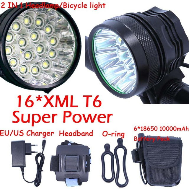 Bright Front Bicycle Light Set for Night Riding
