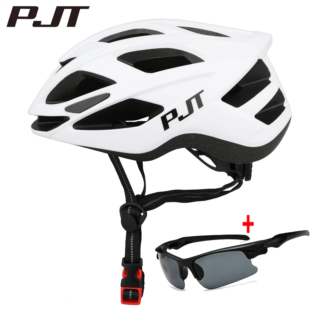 PJT Road Ultralight Cycling Helmet Safety Cap Bicycle Helmet for Women Men Racing Bike Equipments Road MTB Adult Bike Helmets