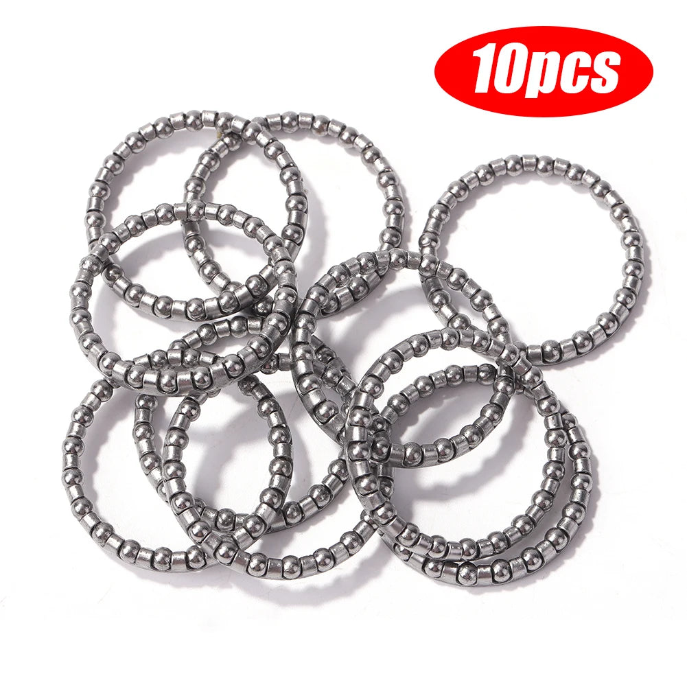 10-50PCS 34/44mm Bicycle Headset Balls Steel Bike Caged Ball Bearing Race Cycling Bearing Set Frame Front Fork Cycling Accessory