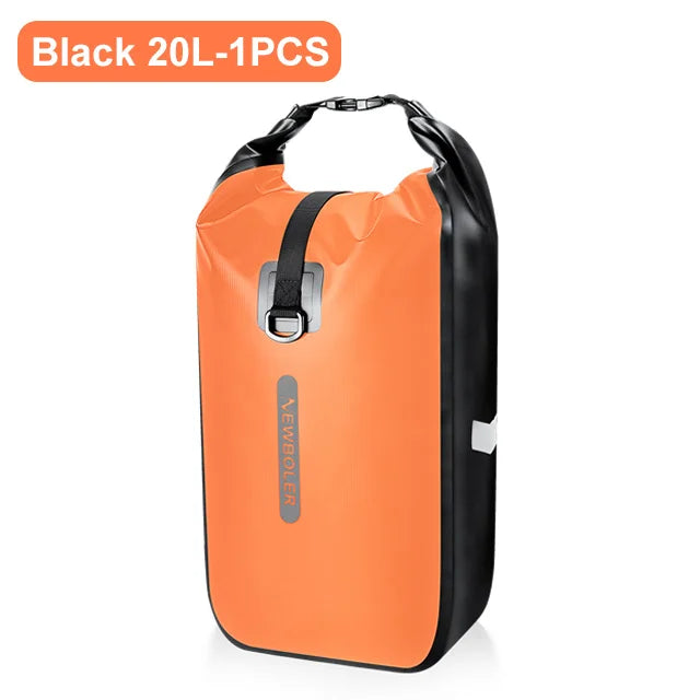 NEWBOLER 10L 20L Waterproof Cycling Bicycle Front Fork Bag Quick Release Bike Rear Seat Trunk Bag Bike Bag Bicycle Accessories