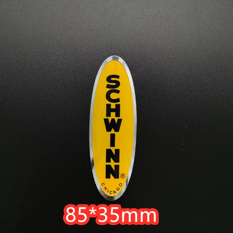 2x vintage classic Bike Head Badge Aluminum Decals Stickers For MTB BMX Folding Bicycle Frame Cycling Accessories emblem