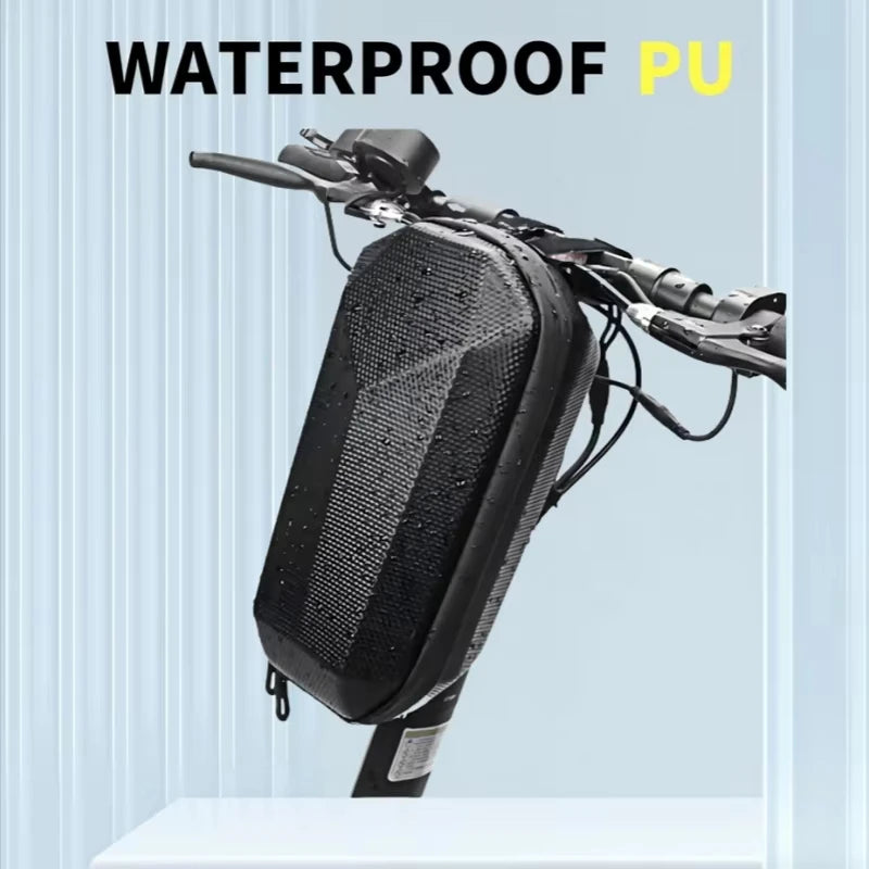 Bicycle Handlebar Bag Portable Hard Shell Bike Front Bag Large Capacity Hanging Storage Box for Electric Scooter Easy to Install