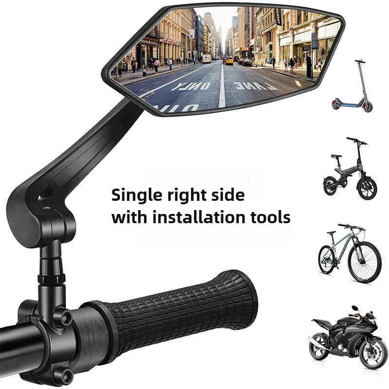 Bicycle Rear View Mirror Bike Cycling Clear Wide Range Back Sight Rearview Reflector Adjustable Handlebar Left Right Mirror