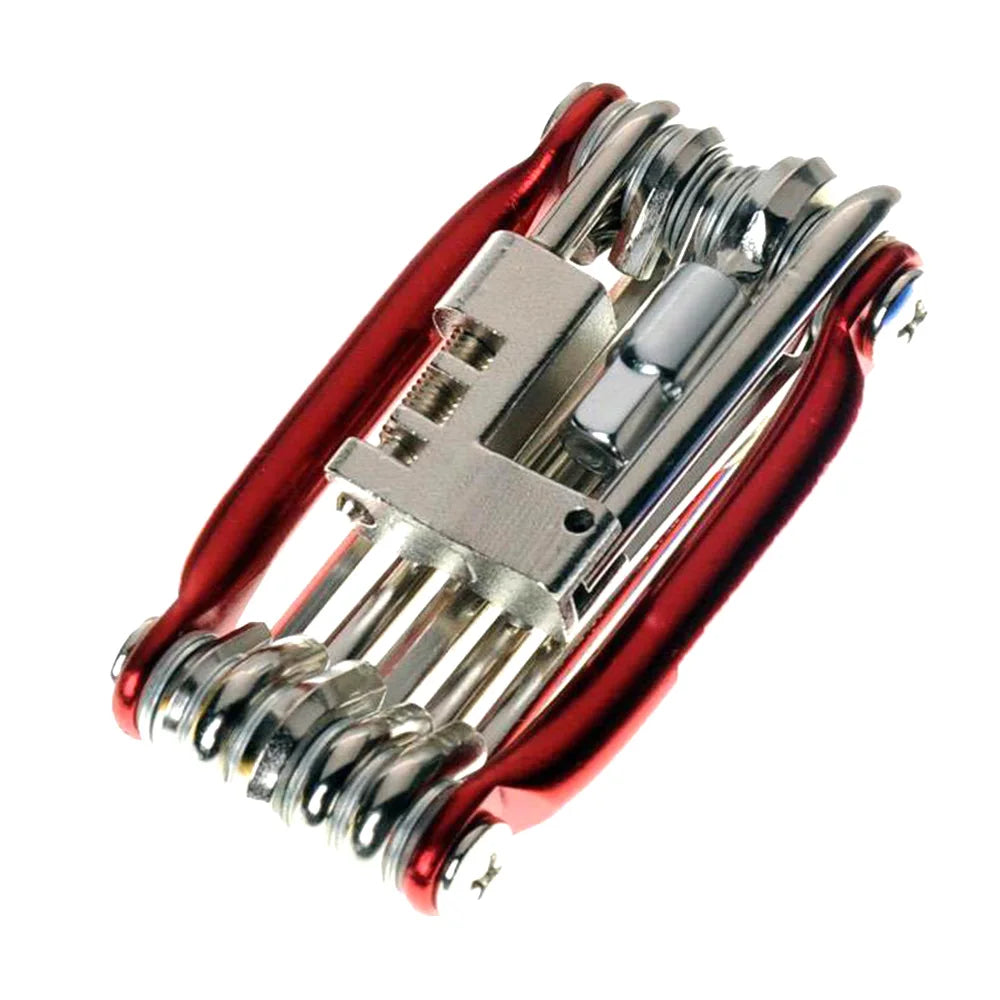 Multifunctional Stainless Steel Professional Bicycle Repair Tool Bicycle Accessories Portable Folding Tool Screwdriver