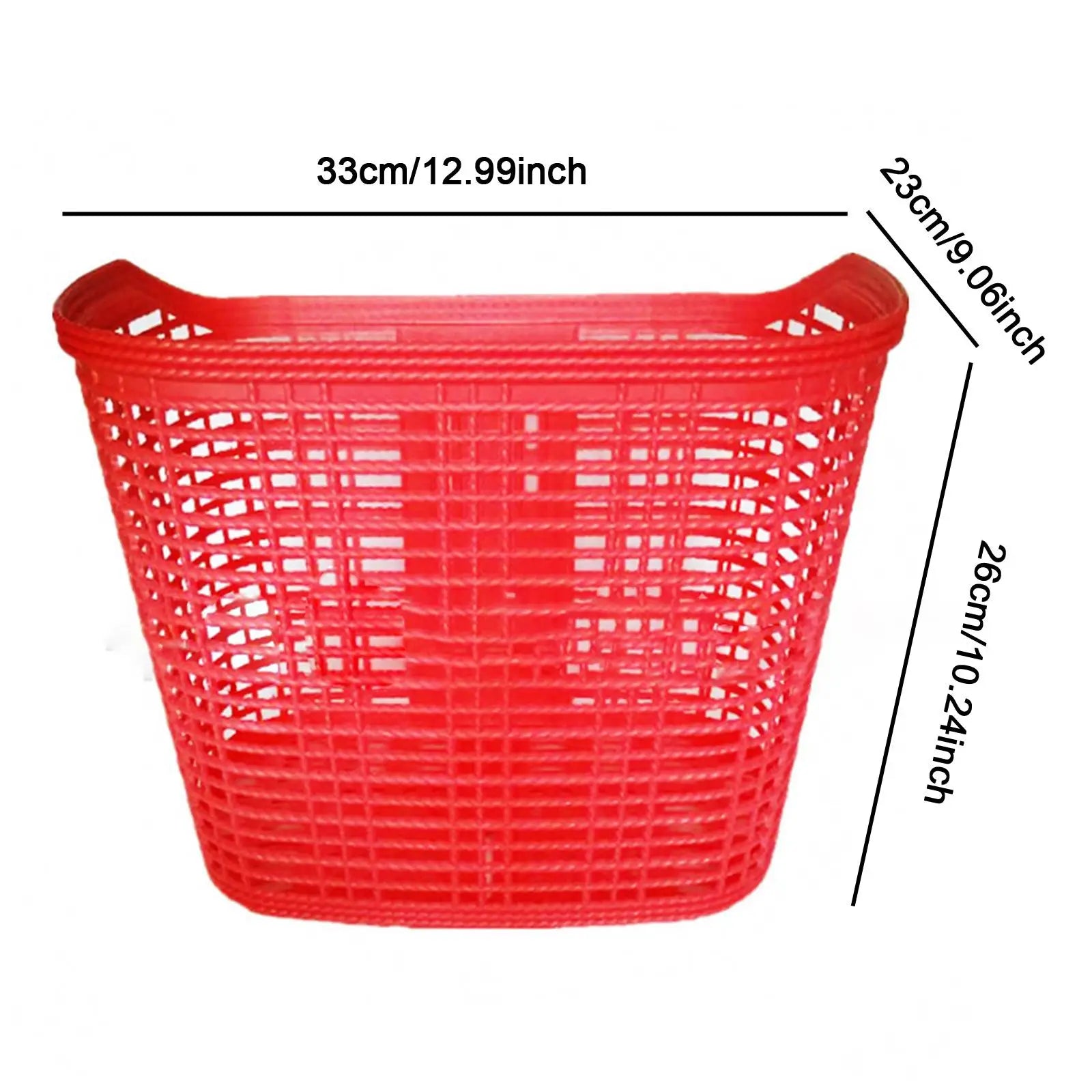 Bike Basket Front Portable Bicycle Storage Baskets Easy to Install Detachable Handlebar Basket for Adults Bicycle Accessories