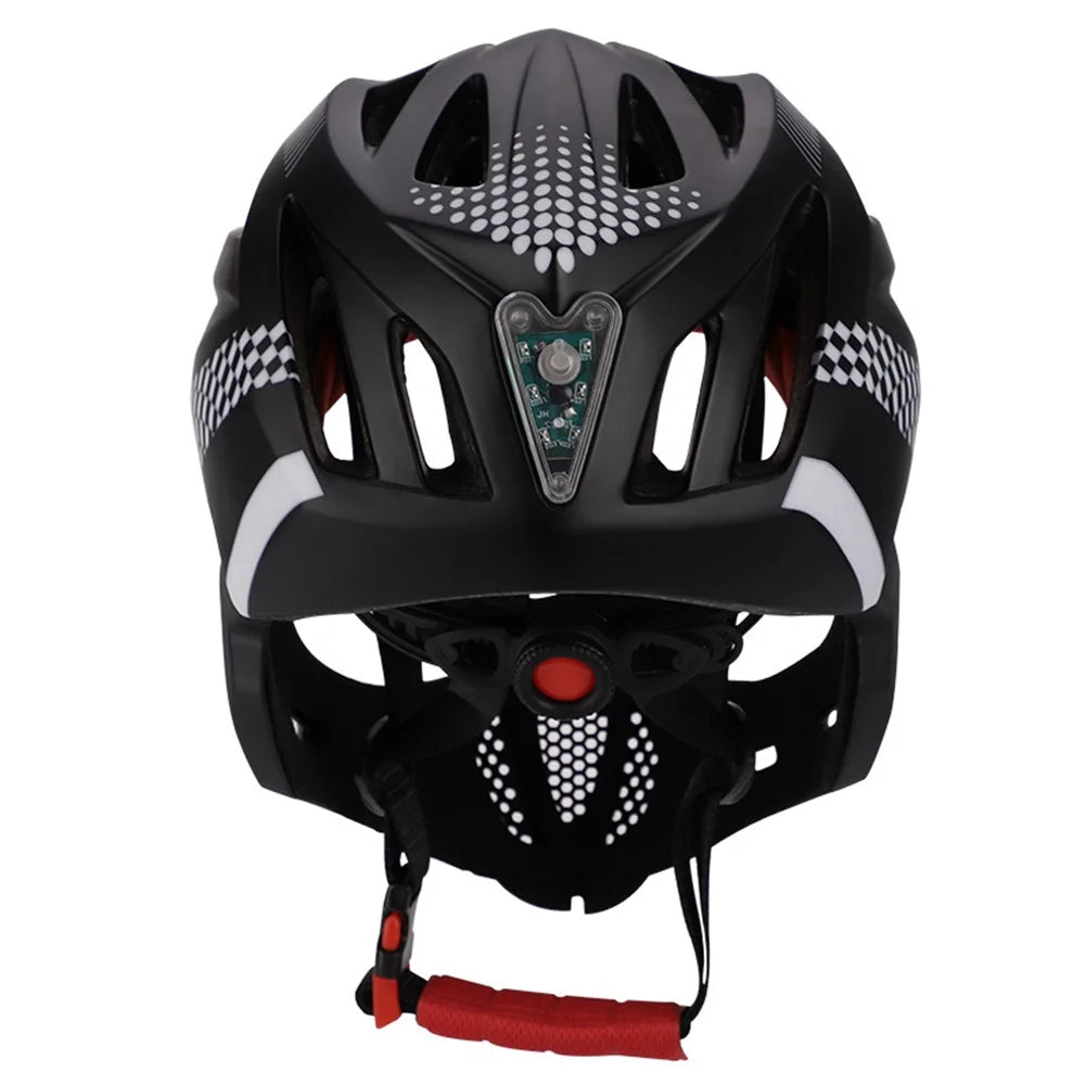 NEW LED Kids Full Face MTB Bike Helmet Balance Bike Sports Safety Kids Full Covered Helmets Downhill Scooter BMX Child 48-52CM