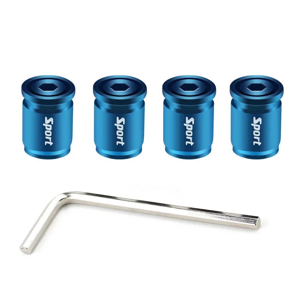 DSYCAR 1Set Anti-theft Sport Tire Valve Dust Caps Dustproof Tire Cap Valve Stem Caps for Cars , Bike, Moto New