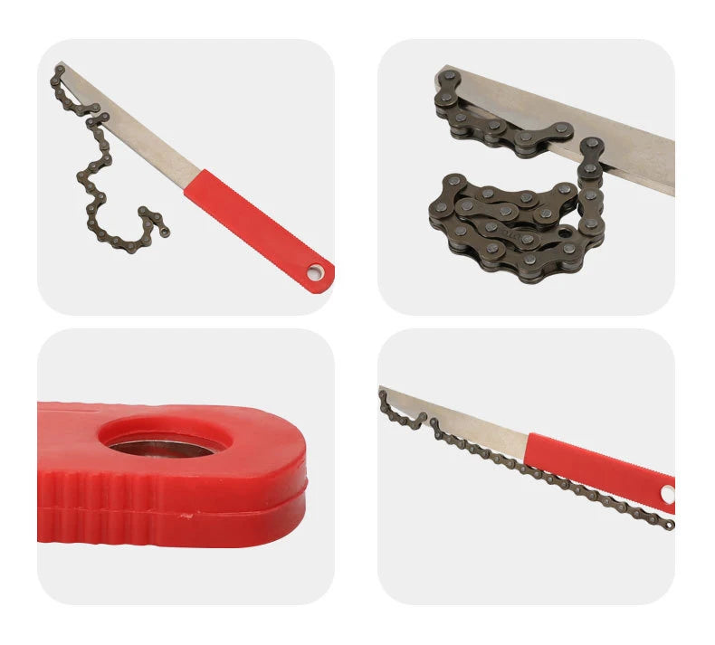 Bike Flywheel Removal Tool Kit with 12-Tooth Cassette Wrench – Portable MTB Bicycle Repair Tools