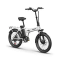 QRONGE Waterfall Folding Electric Bicycle 1000W Peak 48V 13.5AH 20' Fat Tire Electric Bike 70 Max Miles E-bike Commute 28MPH Max
