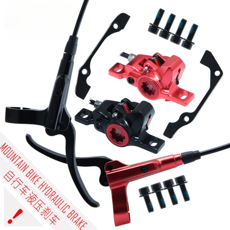 For NFOX GT268 MTB Oil Rotor Caliper 160mm Disc Brake Hydraulic Brakes CNC Bicycle Parts Black Red