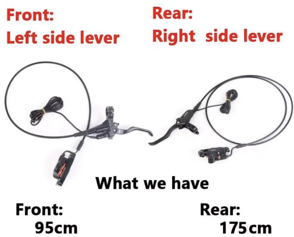 HH Electric Bike Ebike Scooter Snowmobile Motor Conversion Kit Accessories XOD XD-E300 Hydraulic Brakes 160mm Brake Discs