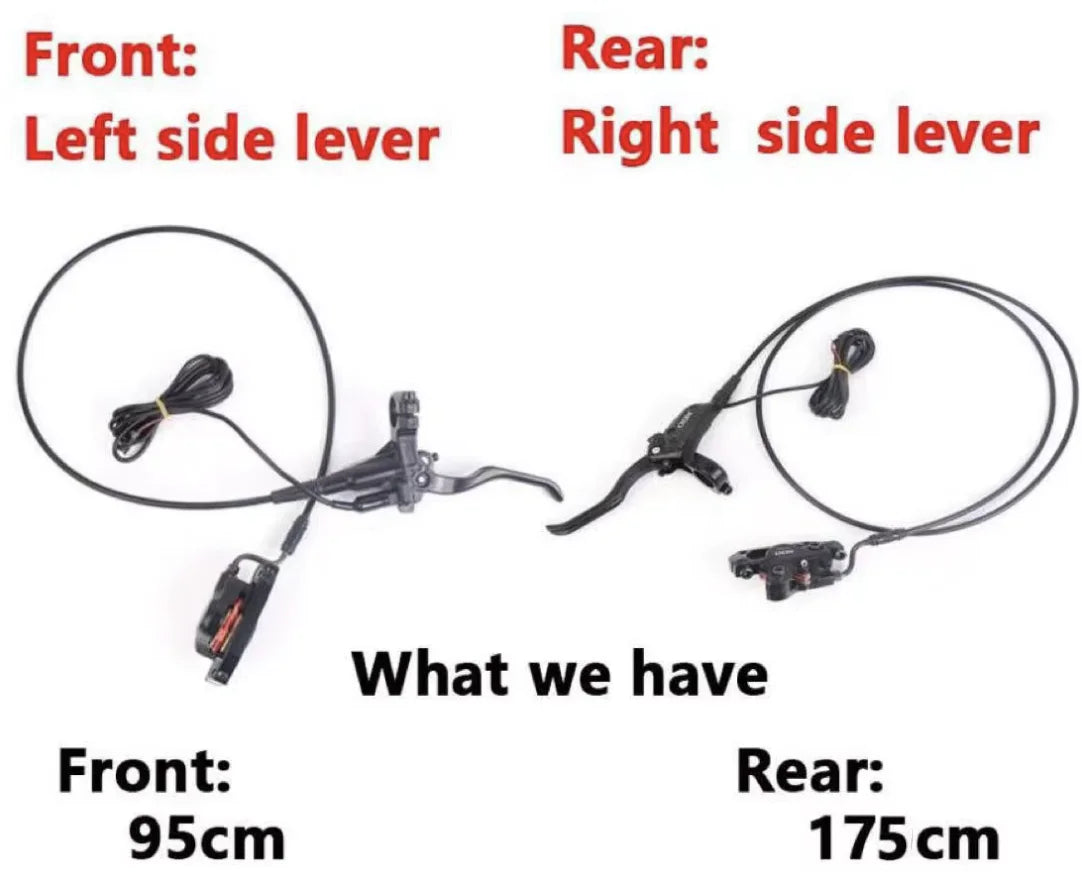HH Electric Bike Ebike Scooter Snowmobile Motor Conversion Kit Accessories XOD XD-E300 Hydraulic Brakes 160mm Brake Discs