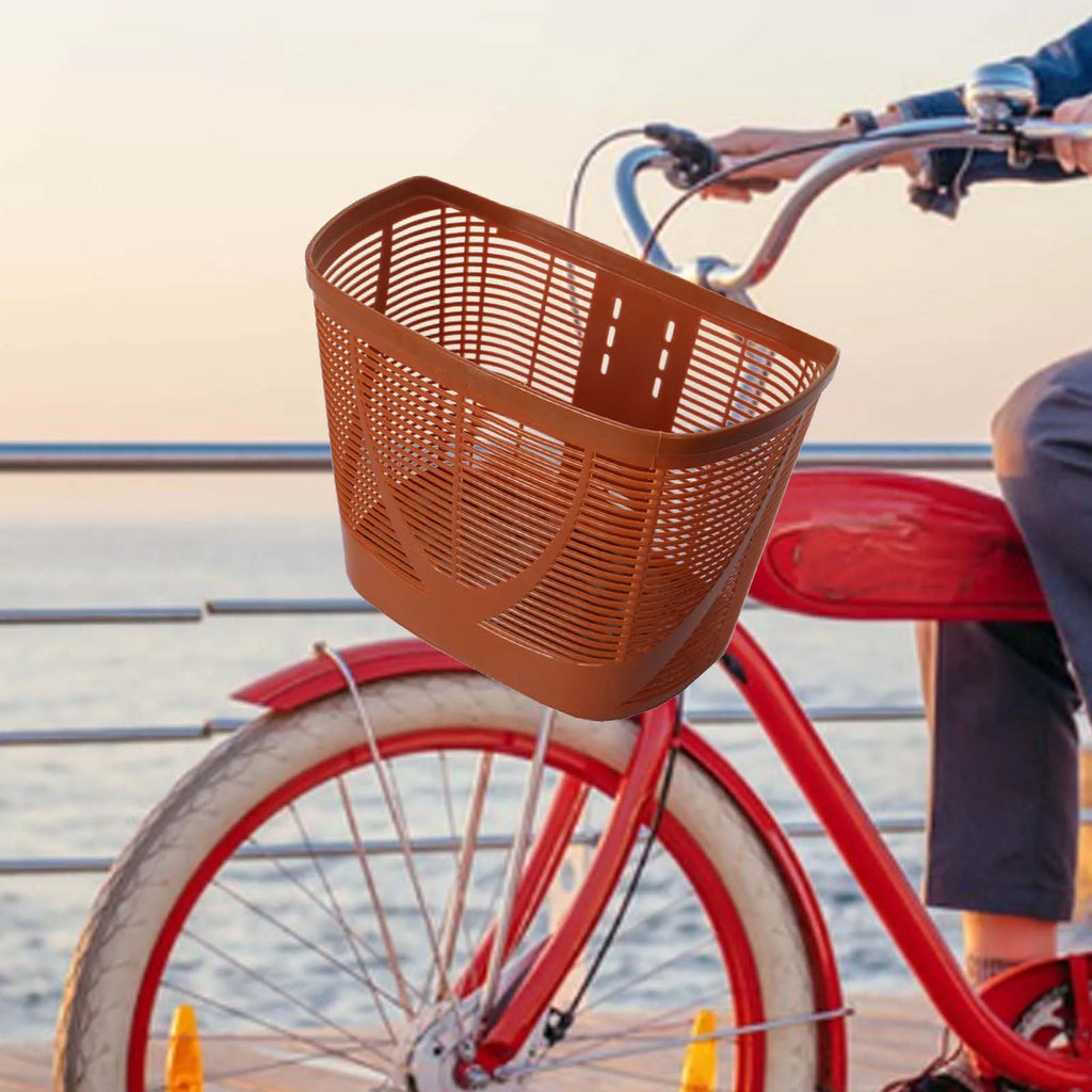 Bike Basket Front Portable Bicycle Storage Baskets Easy to Install Detachable Handlebar Basket for Adults Bicycle Accessories