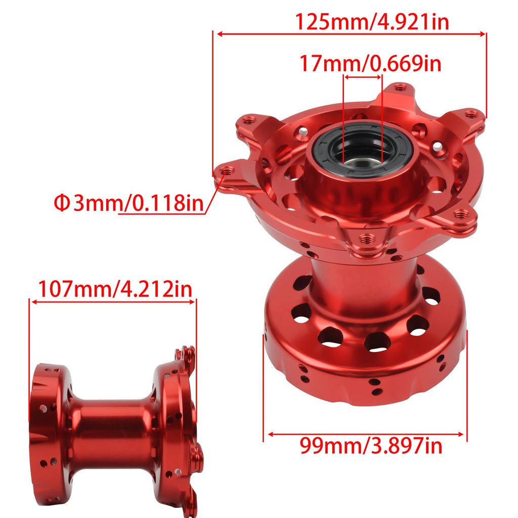 Motorcycle Universal Front Rear Wheel Hub 36 Holes CNC Aluminum For Honda CR CRF 125 250 450R 450X Dirt Bike Replacement Parts