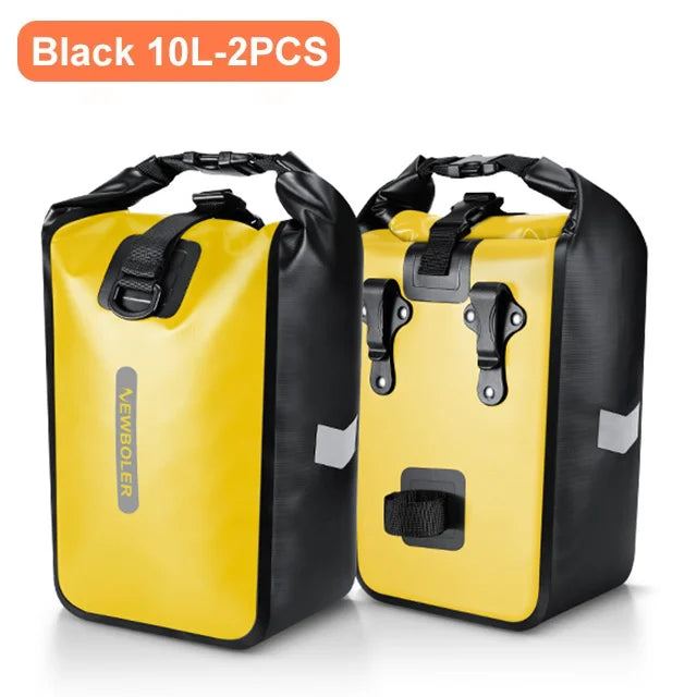 NEWBOLER 10L 20L Waterproof Cycling Bicycle Front Fork Bag Quick Release Bike Rear Seat Trunk Bag Bike Bag Bicycle Accessories