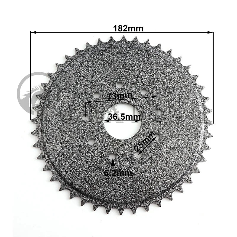 415 chain 44T Tooth 9 Hole Rear Sprocket With 10T drive sprocket For 49cc 66cc 80cc Motorized Bike Engine Parts