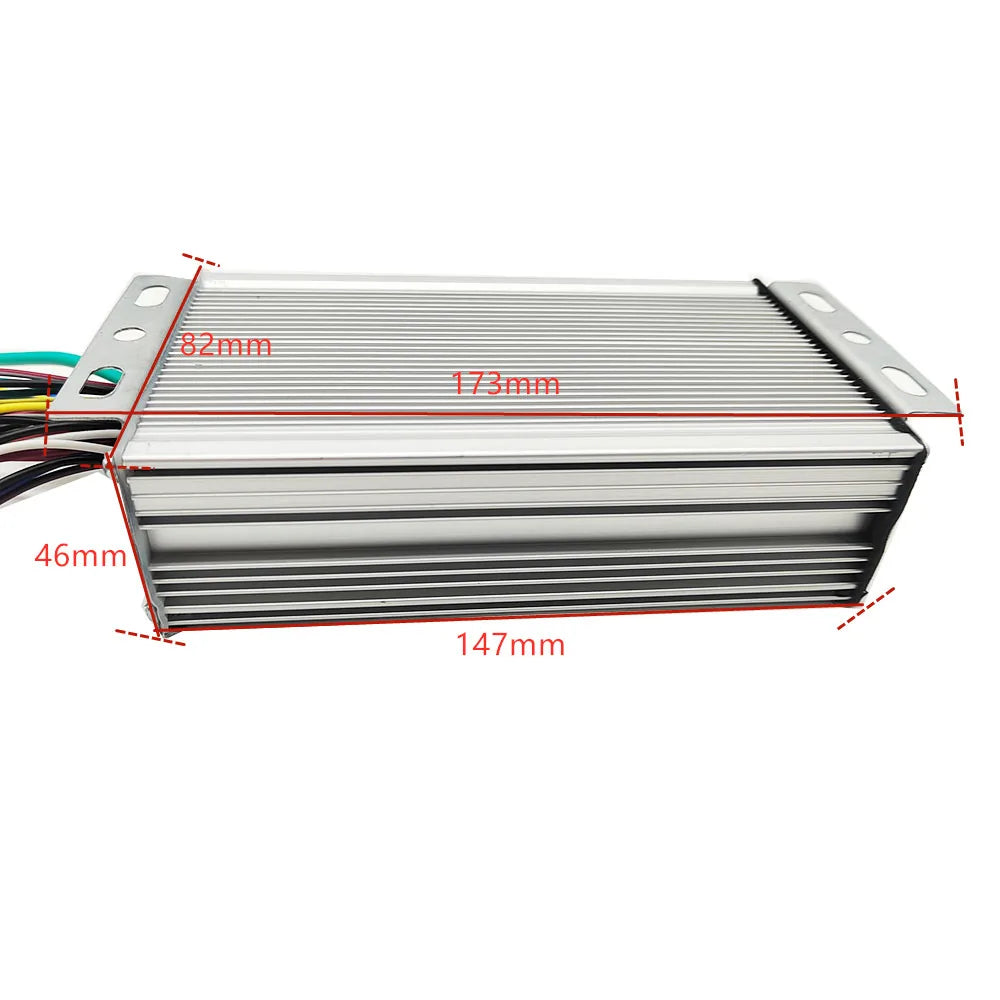 500W BLDC Brushless Square Wave E-Bike Motor Controller 36V 48V 60V for Electric Bicycle, Scooter & Trike