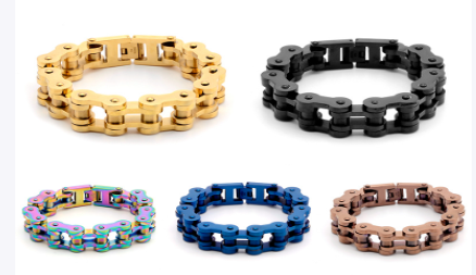Thick 316L Titanium Steel Bicycle Chain for Men