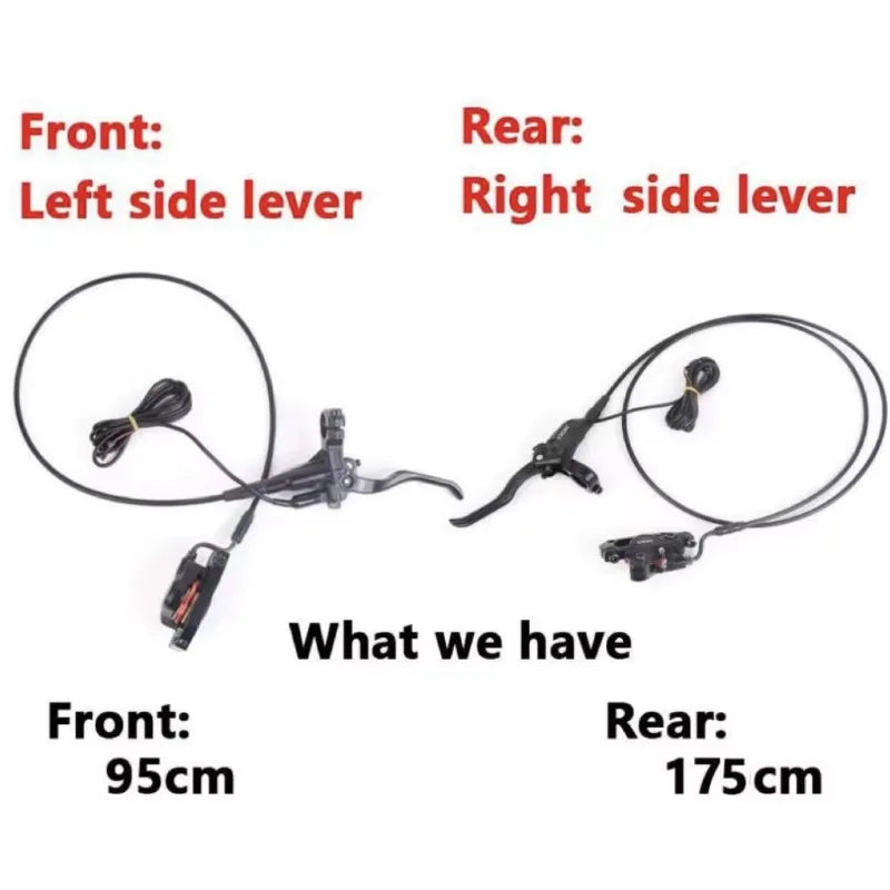 HH Electric Bike Ebike Scooter Snowmobile Motor Conversion Kit Accessories XOD XD-E300 Hydraulic Brakes 160mm Brake Discs