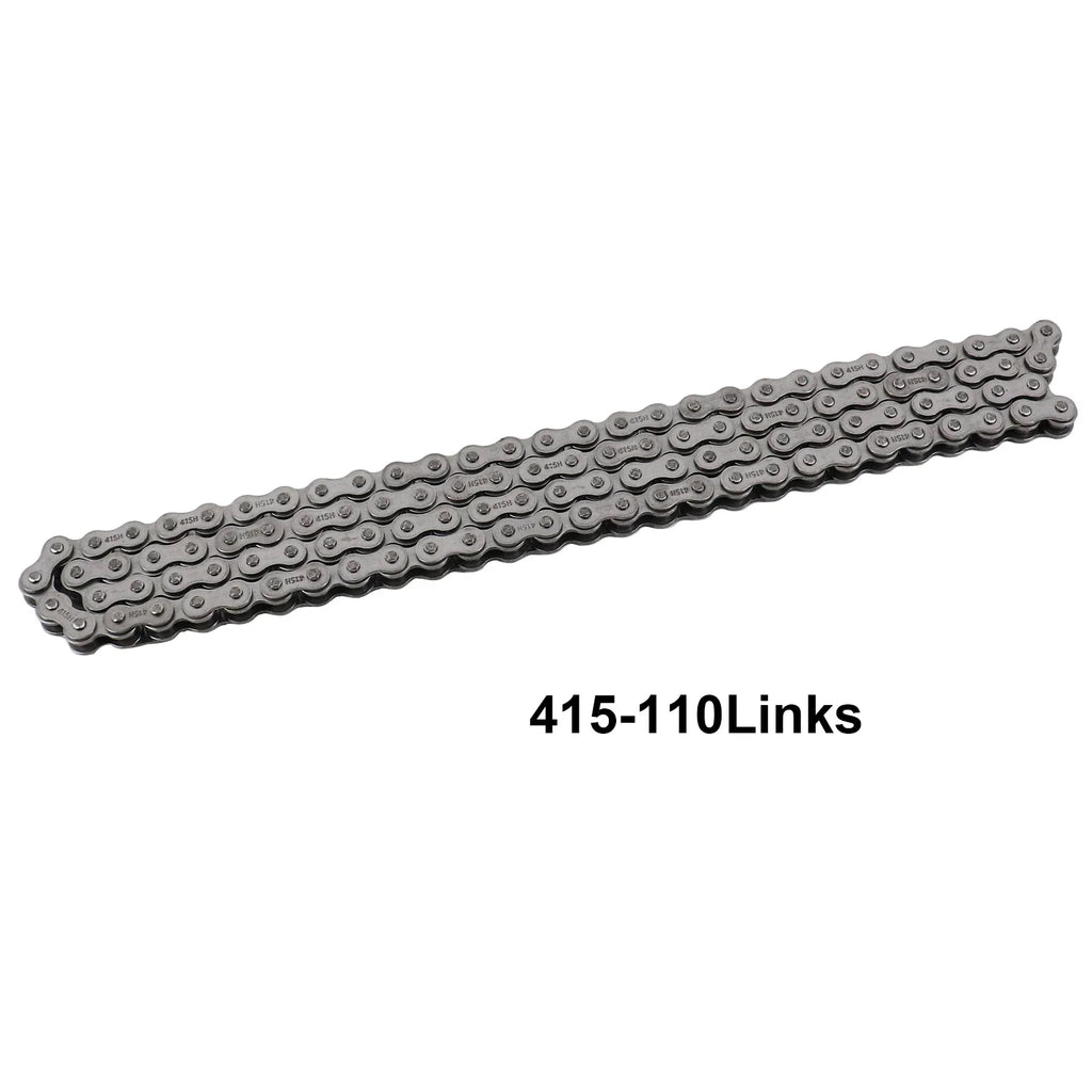 415 32T Rear & 10T Front Sprocket & Chain 110 Links for 49CC 60CC 80CC Motorized Bicycle Bike Moped Chain 9 Hole Sprocket Kit
