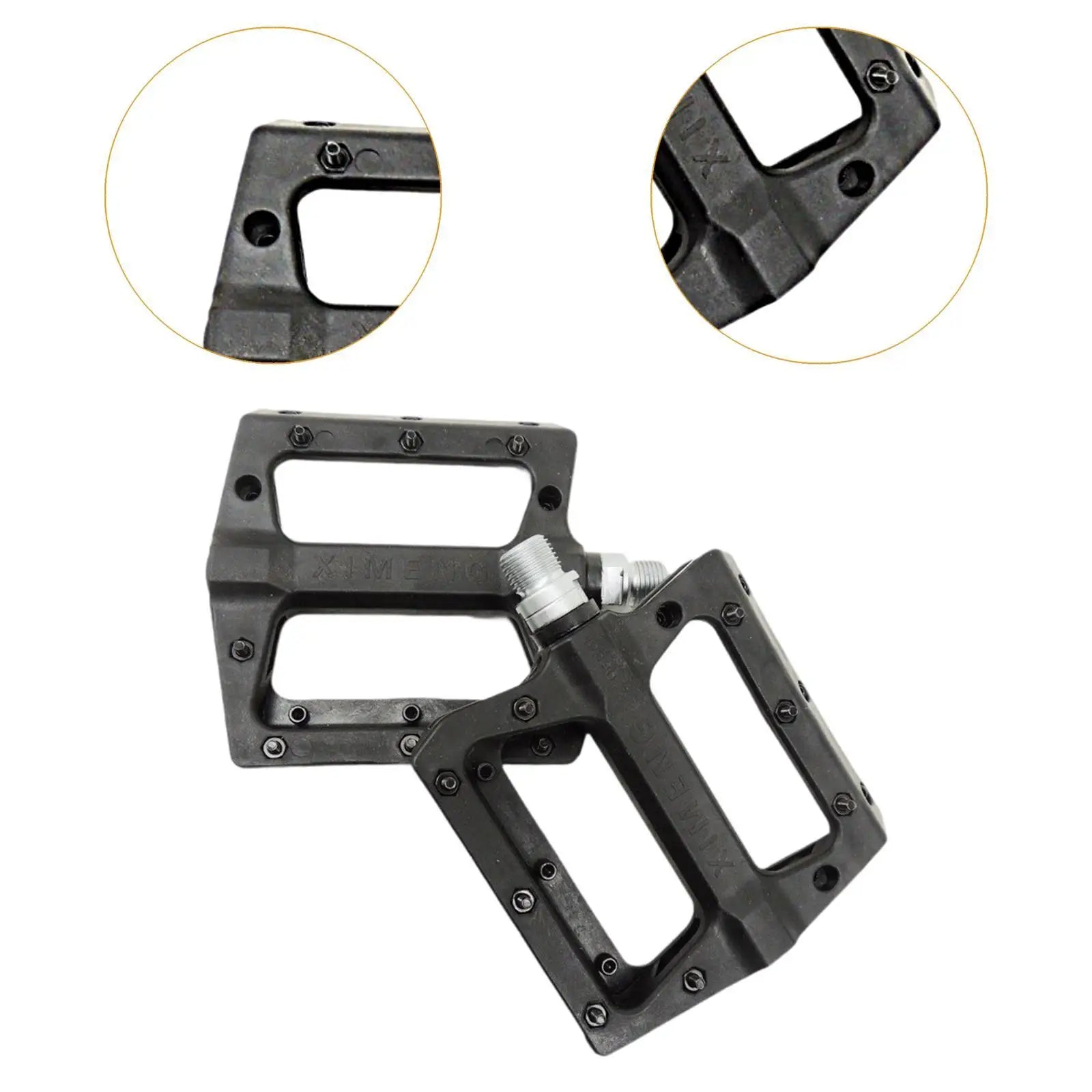 Anti-Skid Ultralight Wide Flat Mountain Bike Pedals for Road Bike & Adults (2 Pcs)