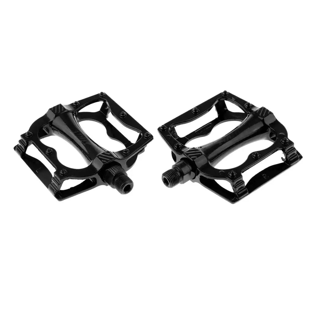9/16" Sealed Bearing Aluminum Flat Platform Bike Pedals – Non-Slip MTB Cycling Pedals