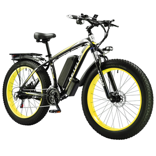26" Inch Fat Tire E-Bike 48v/15AH Lithium Battery KETELES K800 Mountain Electric Bike Disc Brake Electric Bicycle For Adults