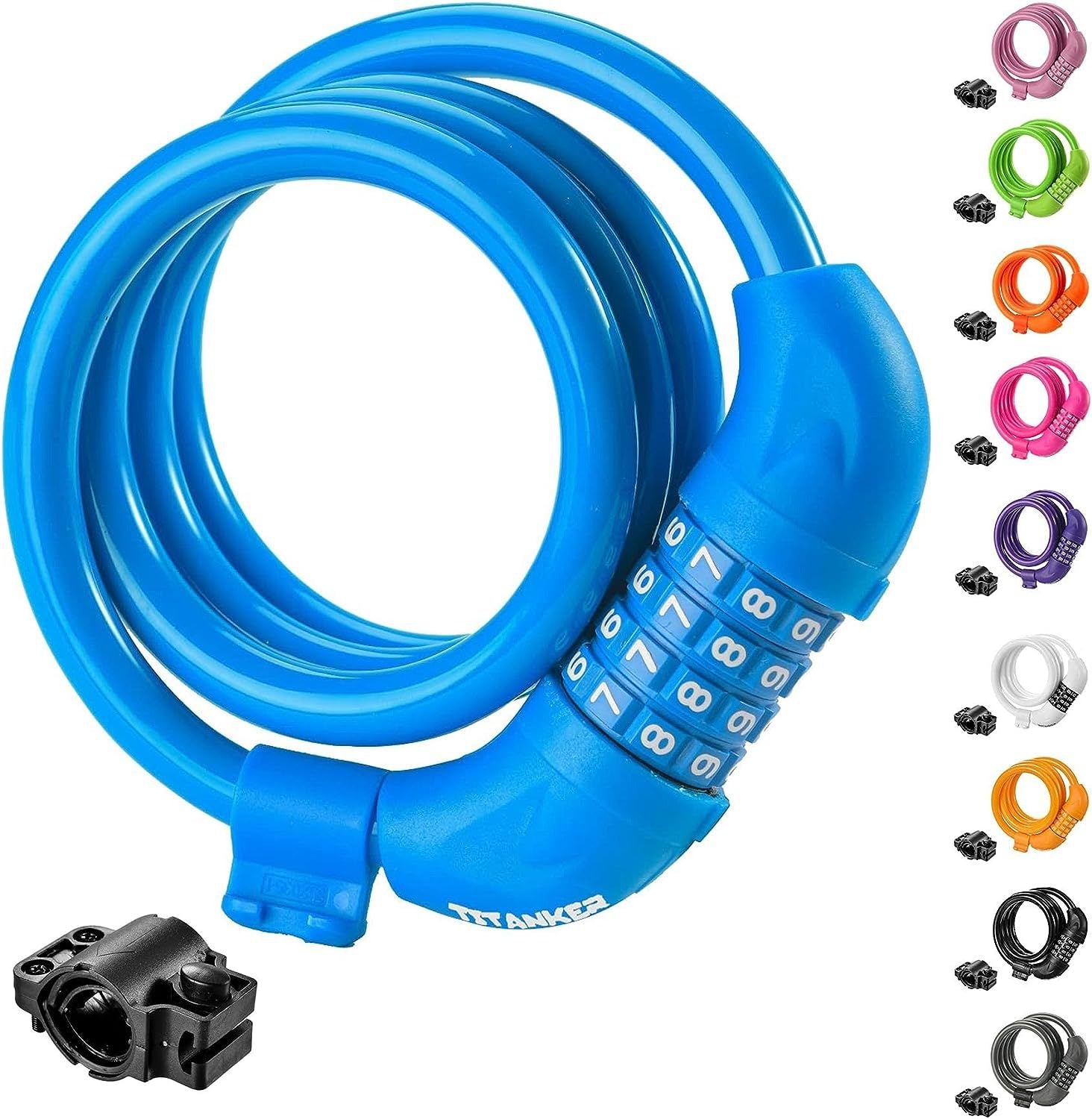 Colorful Combination Lock for Bicycles and Motorcycles