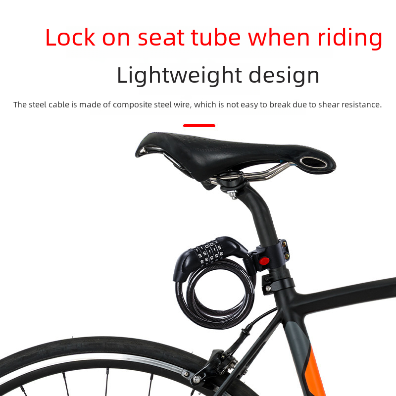 Colorful Combination Lock for Bicycles and Motorcycles
