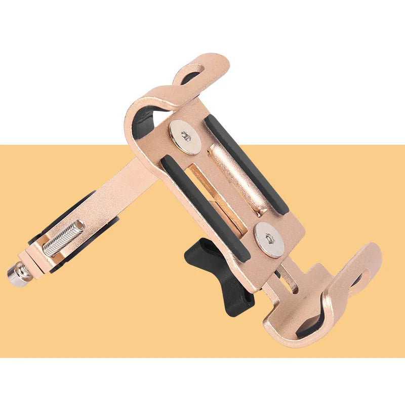 Universal 360 Rotate Metal Motorcycle Bicycle Phone Holder Aluminum Alloy Anti-slip Clip Bracket GPS Bike Phone Stand For Phone