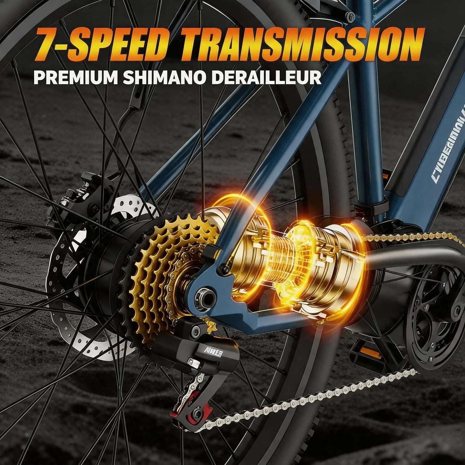 Electric Mountain Bike, 500W Hybrid Power, Full Suspension, Pedal Assist, Removable Battery, Local Delivery, Ideal Gift, cross country biking, outdoor trail adventures