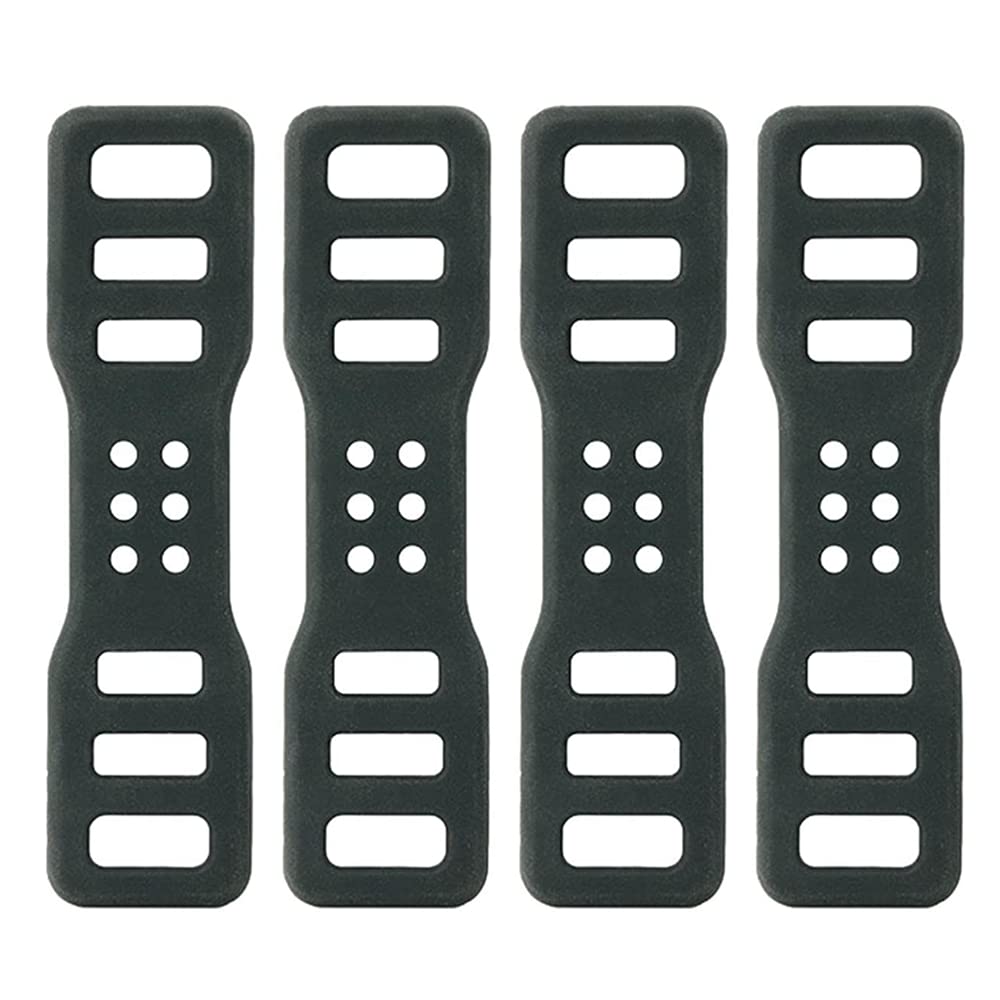 YTRUOYI 4 Pcs Bike Silicone Band Cycling Bicycle Rubber StrapsSilicone Mount Band for Flashlights Cell Phones Speaker Lights Holder Bicycle Handlebar Bicycle Light Sets
