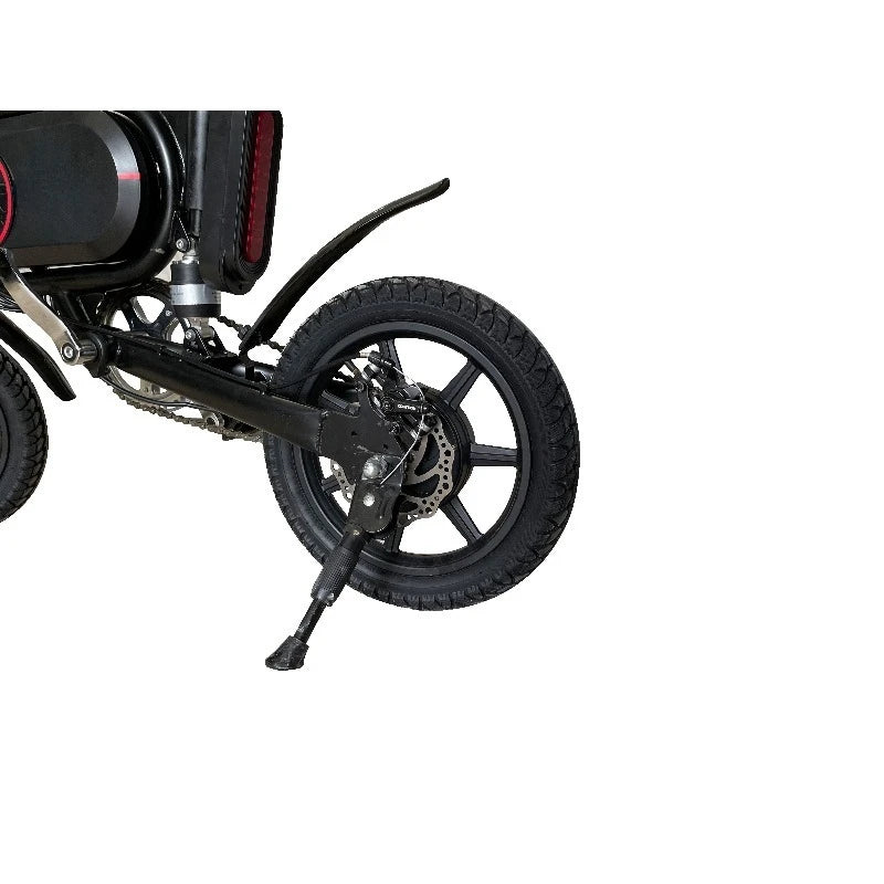 14-Inch Brushless Folding Electric Bike Single Speed Integrated Battery 350W Rear Hub Motor 36V 7.5Ah Lithium Disc Brake