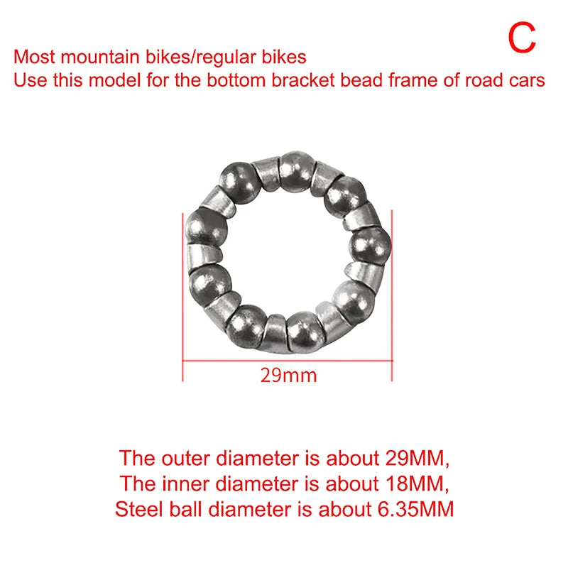 Bike Fork Headset Ball Bearing Bowl Sets Bicycle Handlebar Retainer Steel Lowrider Bikes Kids Bicycles Cycling Accessories