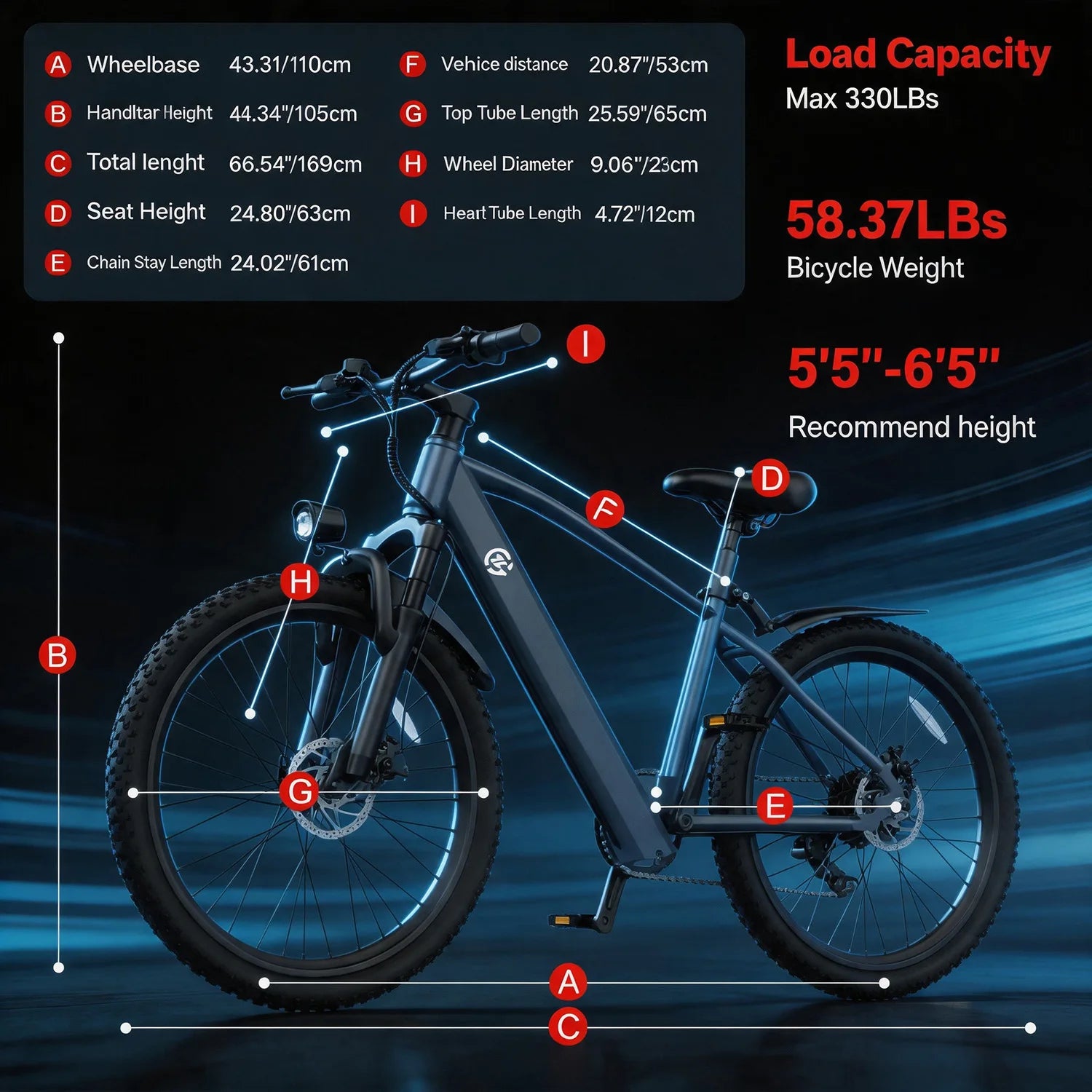 Electric Mountain Bike, 500W Hybrid Power, Full Suspension, Pedal Assist, Removable Battery, Local Delivery, Ideal Gift, cross country biking, outdoor trail adventures